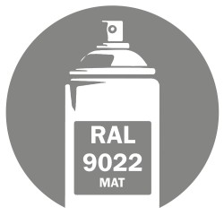 Bombe peinture RAL 9022 Gris clair nacré Mat 400ml