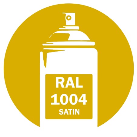 Bombe de peinture RAL 1004 Jaune Or Satin 400ml