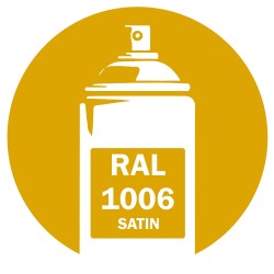 Bombe peinture RAL 1006 Jaune Maïs Satin 400ml