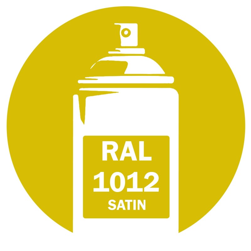 Bombe de peinture RAL 1012 Jaune citron Satin