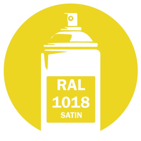 Bombe de peinture RAL 1018 Jaune zinc satin