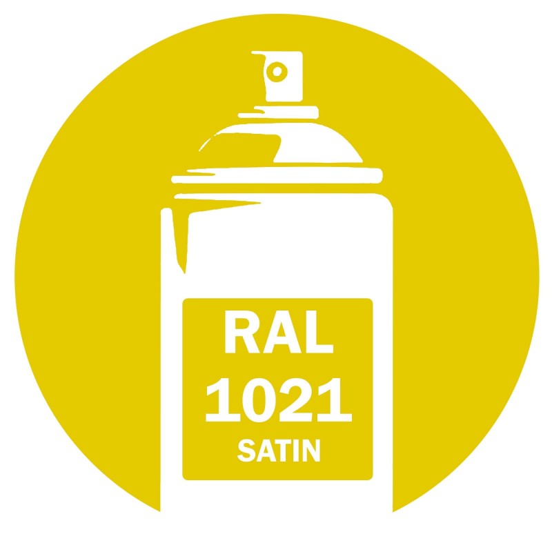 Bombe de peinture RAL 1021 Jaune colza satin Bombe de peinture RAL 1021 Jaune colza satin