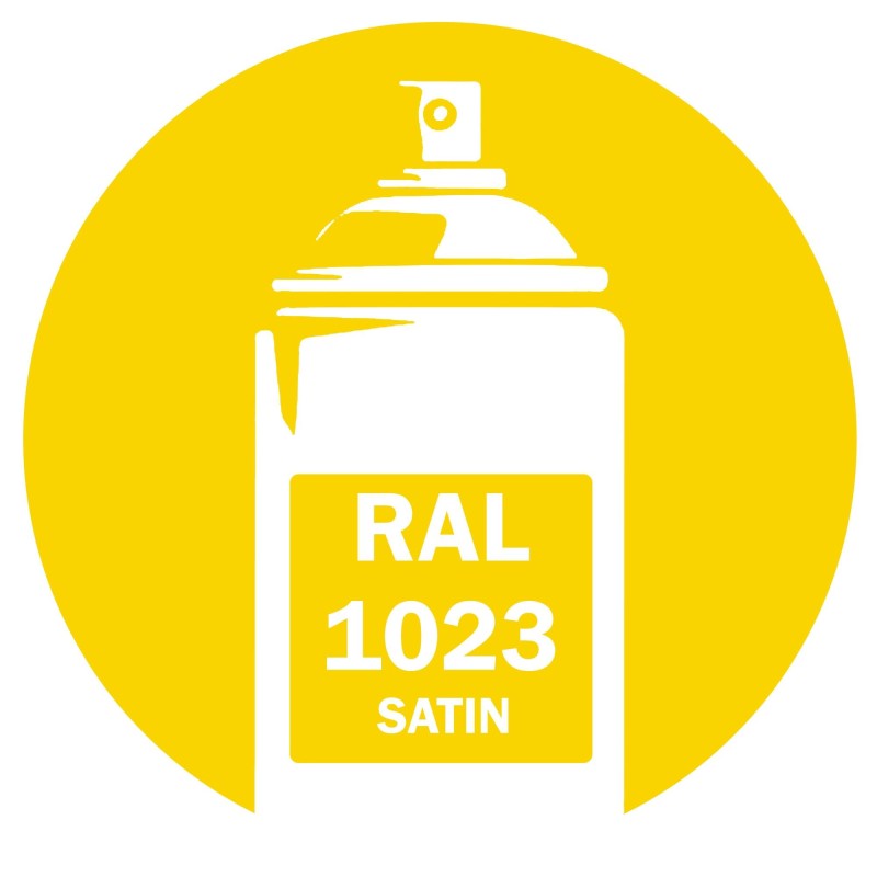 Bombe peinture RAL 1023 Jaune Satin DISOLAC 400ml
