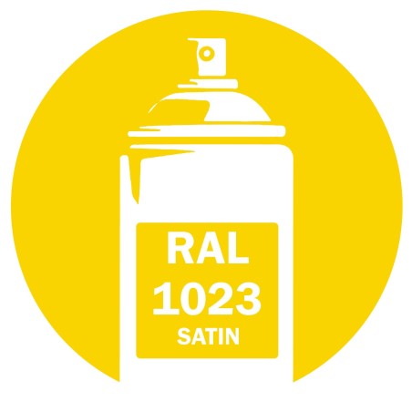 Bombe peinture RAL 1023 Jaune Satin DISOLAC 400ml