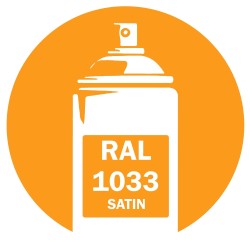 Bombe de peinture RAL 1033 Jaune dahlia Satin 400ml