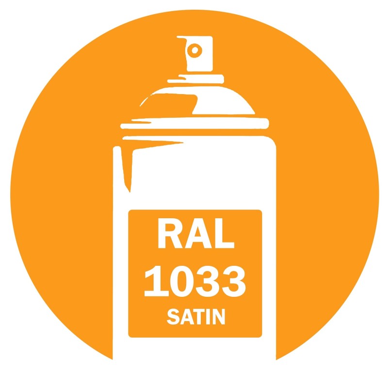 Bombe de peinture RAL 1033 Jaune dahlia Satin 400ml