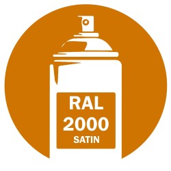 Bombe de peinture RAL 2000 Orangé jaune Satin
