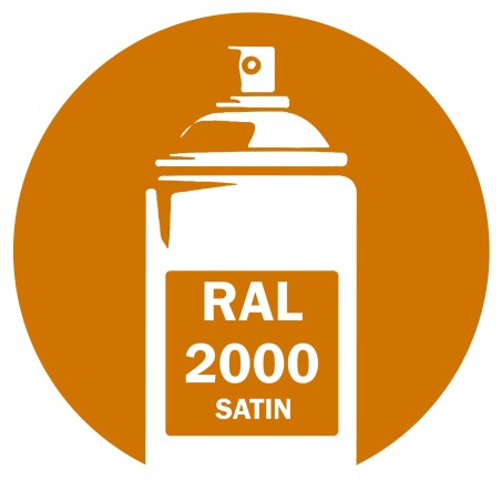 Bombe de peinture RAL 2000 Orangé jaune Satin