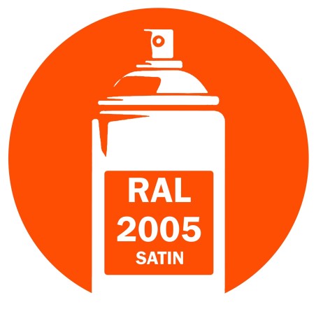 Bombe de peinture RAL 2005 Orangé Satin DISOLAC