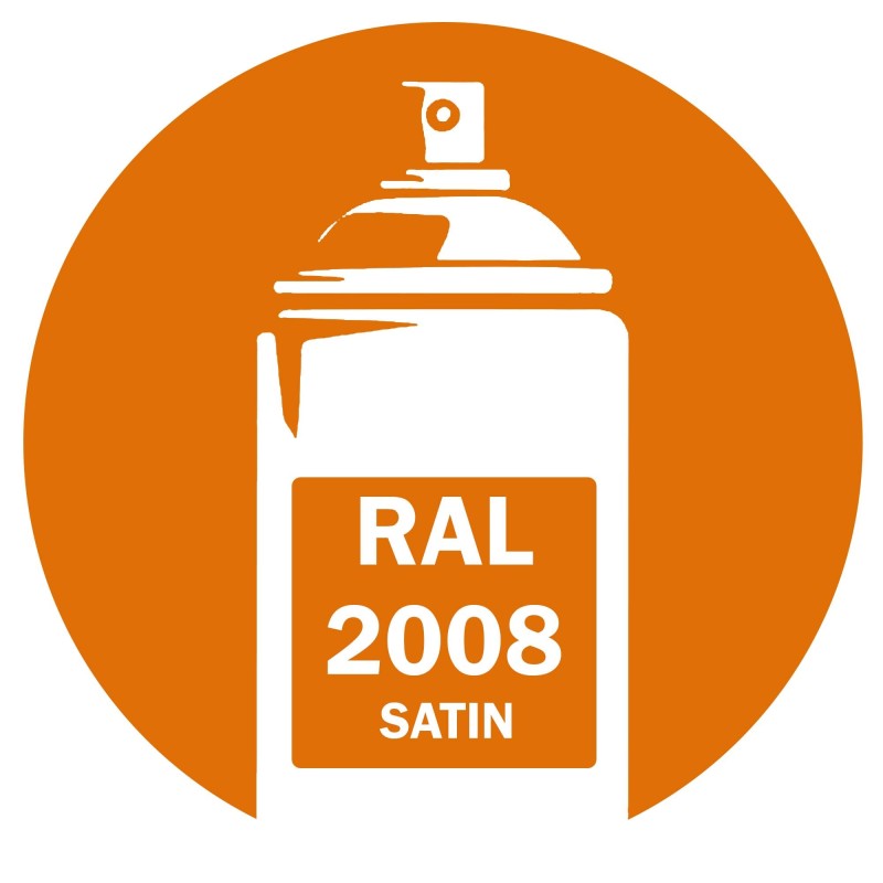 Bombe peinture RAL 2008 Satin DISOLAC 400ml