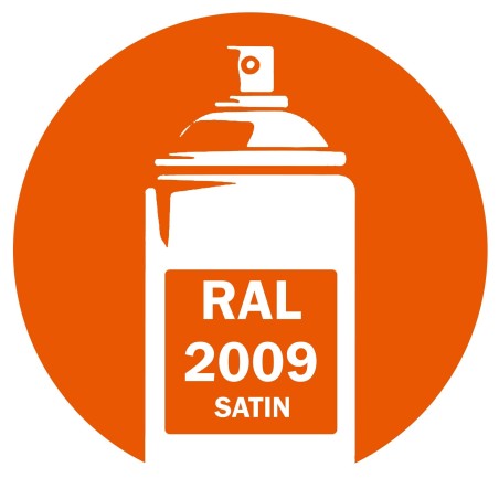 Bombe de peinture RAL 2009 Orangé satin 400ml