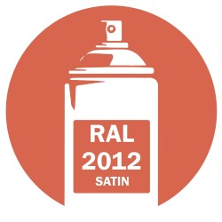 Bombe peinture RAL 2012 Orangé Saumon Satin 400ml