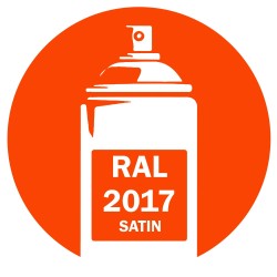 Bombe de peinture RAL 2017 Orangé Satin 400ml