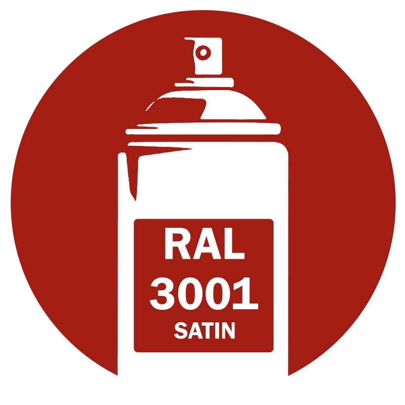 Bombe de peinture RAL 3001 Satin DISOLAC 400ml