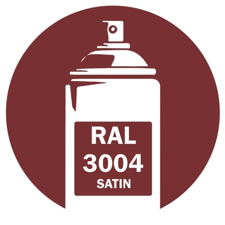 Bombe de peinture RAL 3004 satinée 400ml