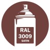 Bombe peinture RAL 3009 Rouge Oxyde Satin 400ml