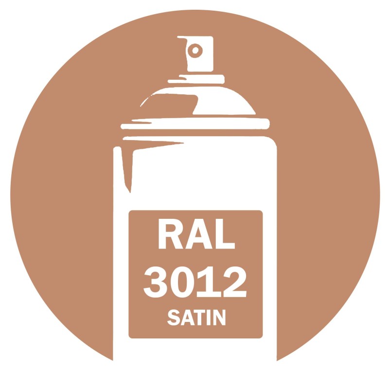 Bombe peinture RAL 3012 Rouge beige Satin DISOLAC Bombe peinture RAL 3012 Rouge beige Satin DISOLAC