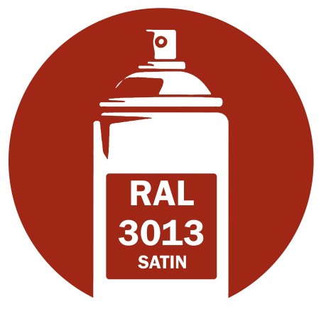 Bombe de peinture RAL 3013 Rouge tomate satin