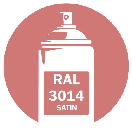 Bombe peinture RAL 3014 Vieux rose Satin 400ml