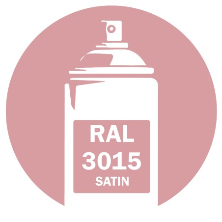 Bombe de peinture RAL 3015 Rose clair Satin DISOLAC