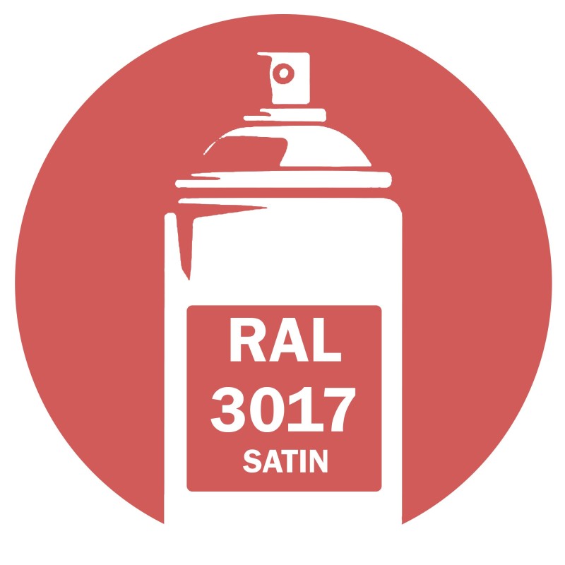 Bombe de peinture RAL 3017 Rosé Satin 400ml