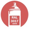Bombe de peinture RAL 3017 Rosé Satin 400ml