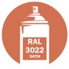 Bombe de peinture RAL 3022 Satin DISOLAC 400ml Bombe de peinture RAL 3022 Satin DISOLAC 400ml