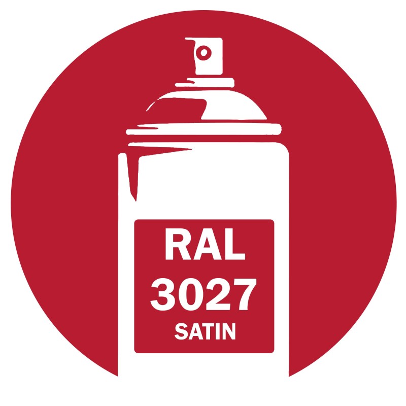 Bombe de peinture RAL 3027 rouge satin 400ml Bombe de peinture RAL 3027 rouge satin 400ml