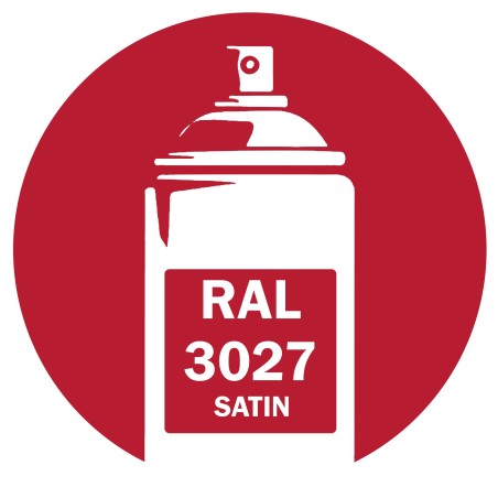 Bombe de peinture RAL 3027 rouge satin 400ml