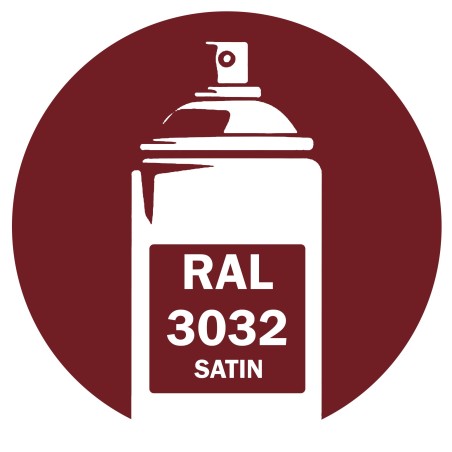 Bombe de peinture RAL 3032 Rouge Rubis Satin 400ml