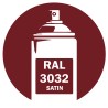 Bombe de peinture RAL 3032 Rouge Rubis Satin 400ml