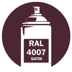 Bombe peinture RAL 4007 Violet Pourpre Satin 400ml