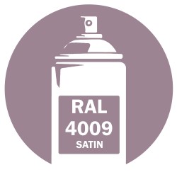 Bombe peinture RAL 4009 Violet Pastel Satin 400ml