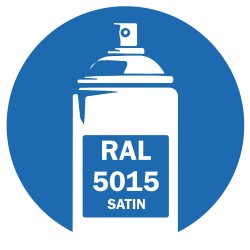 Bombe peinture RAL 5015 Bleu Ciel Satin 400ml DISOLAC