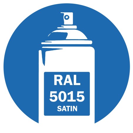 Bombe peinture RAL 5015 Bleu Ciel Satin 400ml DISOLAC