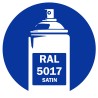Bombe peinture RAL 5017 Bleu signalisation satin Bombe peinture RAL 5017 Bleu signalisation satin