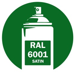 Bombe peinture RAL 6001 Vert Émeraude Satin