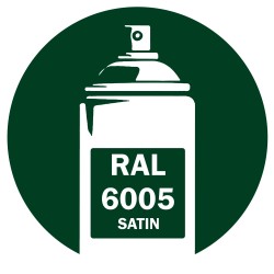 Bombe de peinture RAL 6005 Vert mousse satin 400ml