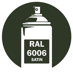 Bombe de peinture RAL 6006 Olive gris satin 400ml