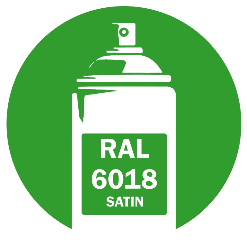 Bombe de peinture RAL 6018 Vert jaune satin 400ml