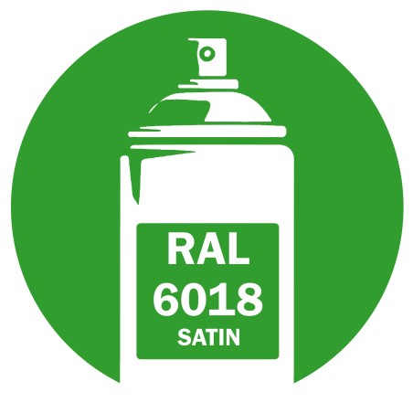 Bombe de peinture RAL 6018 Vert jaune satin 400ml