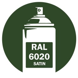 Bombe de peinture RAL 6020 satin DISOLAC 400ml