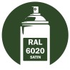 Bombe de peinture RAL 6020 satin DISOLAC 400ml