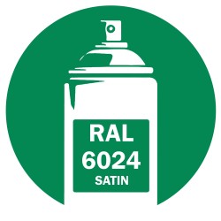 Bombe de peinture RAL 6024 Vert signalisation satin
