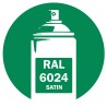 Bombe de peinture RAL 6024 Vert signalisation satin