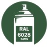 Bombe de peinture RAL 6028 Vert pin satin 400ml
