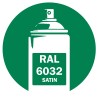 Bombe de peinture RAL 6032 satin DISOLAC 400ml
