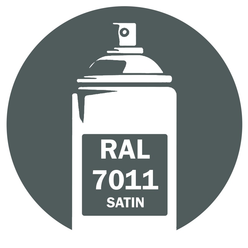 Bombe de peinture RAL 7011 gris satin DISOLAC 400ml